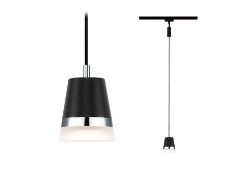 Oprawa zwieszana URail PENDEL CONE GU10 max.10W czarny matowy / tworzywo sztuczne