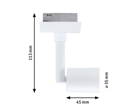 Reflektor na szynoprzewód URail SALT DIM GU10 max.10W biały RAL9003 / tworzywo sztuczne - 8