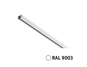 Szynoprzewód URail system 0,1m 230V biały RAL9003 / metal