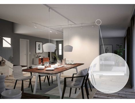 Zasilanie końcowe systemu URail max.1000W 230V biały RAL9003 / tworzywo sztuczne - 3