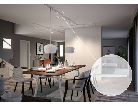 Zasilanie środkowe systemu URail max.1000W 230V biały RAL9003 / tworzywo sztuczne - 5