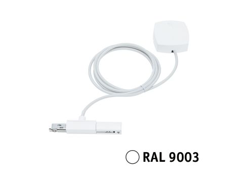 Przewód zasilający URail system 2m max.1000W 230V biały RAL9003 / tworzywo sztuczne