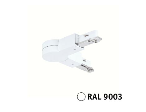 Łącznik przegubowy URail system max.1000W 230V biały RAL9003 / tworzywo sztuczne