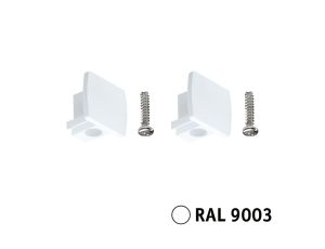 Zaślepka końcowa do szynoprzewodu URail 2 szt. biały RAL9003 / tworzywo sztuczne