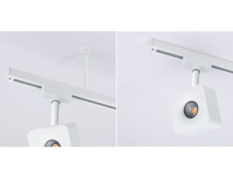 Dystans do szynoprzewodu Urail system 105mm biały RAL9003 / metal - 3