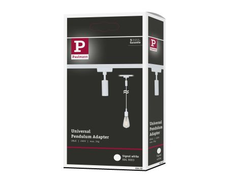 Adapter uniwersalny do szynoprzewodu URail max. 100W 230V biały RAL9003 / metal - 8