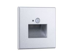 Oprawa przyschodowa EDGE LED czujnik ruchu i zmierzchu kwadrat 1x1,2W 120lm 2700K 230V chrom matowy / tworzywo sztuczne - image 2