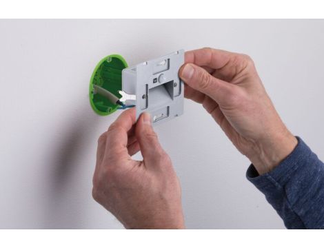 Oprawa przyschodowa EDGE LED czujnik ruchu i zmierzchu kwadrat 1x1,2W 120lm 2700K 230V chrom matowy / tworzywo sztuczne - 5