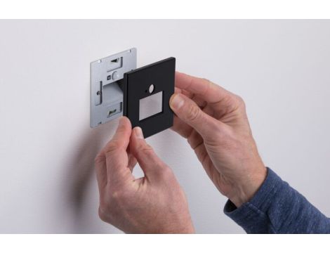 Oprawa przyschodowa EDGE LED czujnik ruchu i zmierzchu kwadrat 1x1,2W 120lm 2700K 230V czarny matowy / tworzywo sztuczne - 6