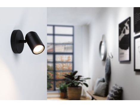 Oprawa ścienno sufitowa ZYLI GU10 max. 1x10W IP44 230V czarny matowy /metal - 3