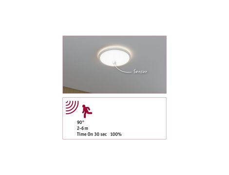 Plafoniera ATRIA SHINE LED Backlight z czujnikiem 16W okrągła 293mm 1600lm 4000K IP44 230V biały / tworzywo sztuczne - 6