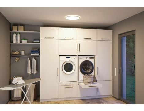 Plafoniera ATRIA SHINE LED Backlight z czujnikiem 22W okrągła 420mm 2300lm 4000K IP44 230V biały / tworzywo sztuczne - 6