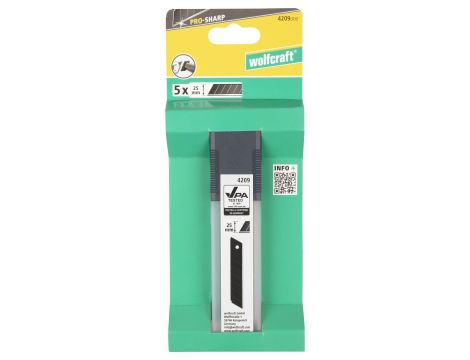 Ostrza odłamywane PRO SHARP 25mm czarne, wolfcraft (5 szt.) - 4
