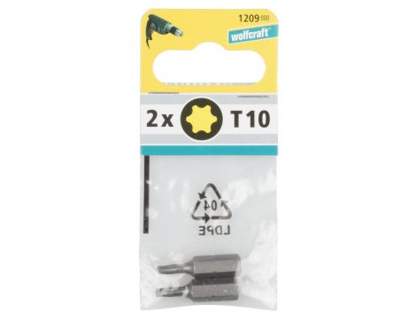 Końcówka Solid, torx 10, wolfcraft (2 szt.) - 2