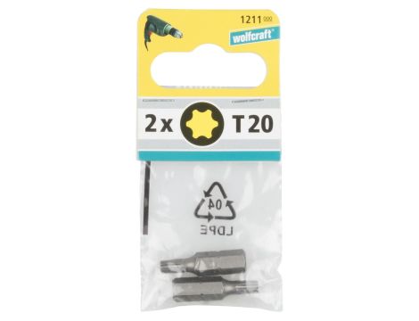 Końcówka Solid, torx 20, wolfcraft (2 szt.) - 2