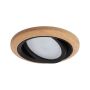 Zestaw opraw do wbudowania LANATI COIN LED 3X 6W 470lm 84mm 2700K IP20 230V drewno / czarny / aluminium - 4