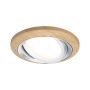 Zestaw opraw do wbudowania LANATI COIN LED 3X 6W 470lm 84mm 2700K IP20 230V drewno / aluminium - 3
