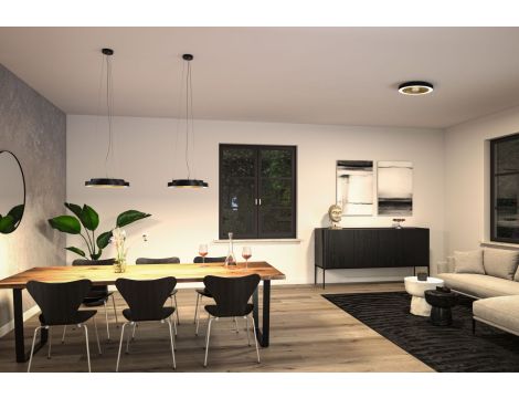 Plafoniera VOLEA 25W DIM 400MM 2900lm 3000K IP44 230V czarny / złoty / tworzywo sztuczne - 7