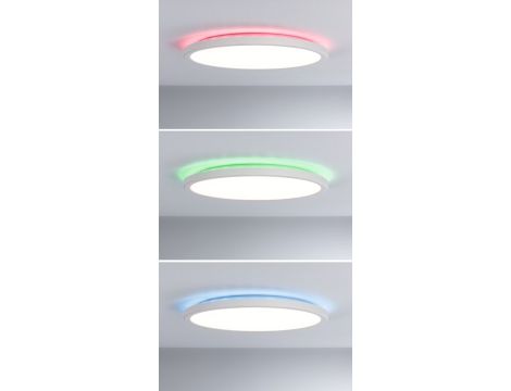 Plafoniera ATRIA SHINE LED Backlight RGB+W 19W 1500lm okragłą 290mm 3000K-6500K 230V biały / tworzywo sztuczne - 4