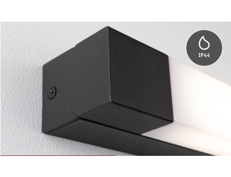 Oprawa ścienna nad lustro QUASAR LED 11,2W 3000K 900lm 700mm IP44 230V czarny / metal - 5