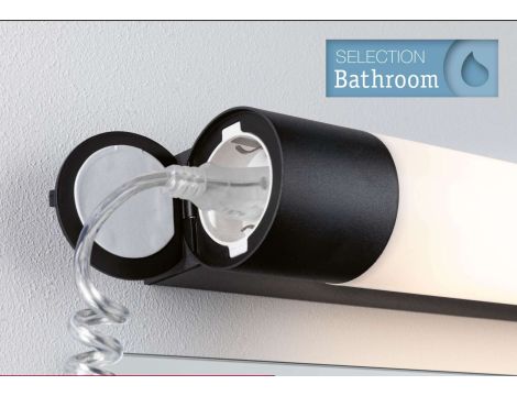 Oprawa ścienna nad lustro ARNEB LED 12W 3000K 1000lm 600mm IP44 230V czarny / aluminium - 3