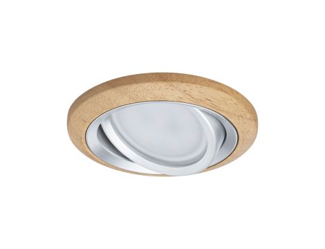 Oprawa do wbudowania LANATI COIN LED 6W 470lm 84mm 2700K IP20 230V drewno / aluminium - 2