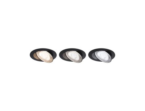 Oprawa do wbudowania AUMUS LED 3-STEP DIM 5W 700lm 105mm 2700K-6500K IP20 230V czarny matowy / aluminium - 6