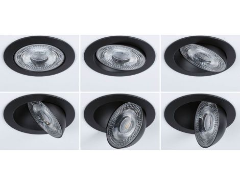 Oprawa do wbudowania AUMUS LED 3-STEP DIM 5W 700lm 105mm 2700K-6500K IP20 230V czarny matowy / aluminium - 5