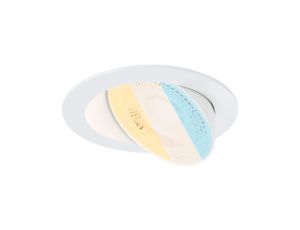 Oprawa do wbudowania AUMUS LED 3-STEP DIM 5W 700lm 105mm 2700K-6500K IP20 230V biały / aluminium