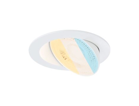 Oprawa do wbudowania AUMUS LED 3-STEP DIM 5W 700lm 105mm 2700K-6500K IP20 230V biały / aluminium