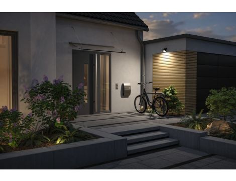 Oprawa elewacyjna LESLY LED 5.5W solar PIR 400lm 3000K IP65 USB-C 3.7V antracyt / tworzywo sztuczne - 10