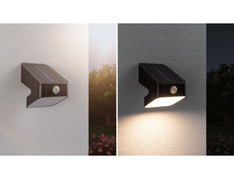 Oprawa elewacyjna LESLY LED 5.5W solar PIR 400lm 3000K IP65 USB-C 3.7V antracyt / tworzywo sztuczne - 5