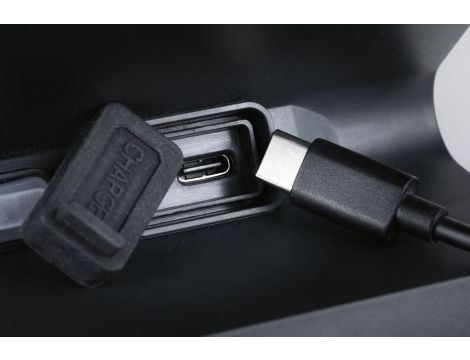 Oprawa elewacyjna LESLY LED 5.5W solar PIR 400lm 3000K IP65 USB-C 3.7V antracyt / tworzywo sztuczne - 7