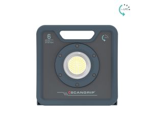 Wytrzymała akumulatorowo - sieciowa lampa robocza LED 6000 lm 37 W Scangrip NOVA 6 C+R forLIFE 03.6205