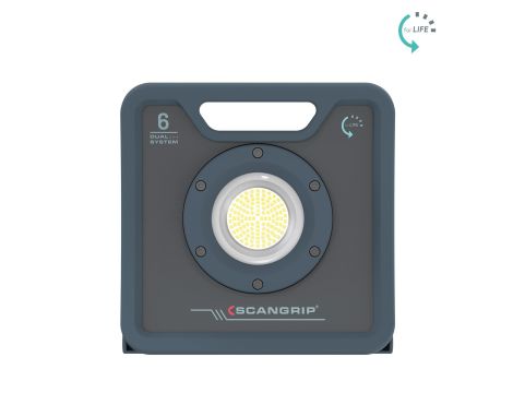 Wytrzymała akumulatorowo - sieciowa lampa robocza LED 6000 lm 37 W Scangrip NOVA 6 C+R forLIFE 03.6205