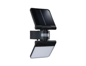Oprawa elewacyjna LESLA LED 12.5W solar PIR 1000lm 3000K IP65 USB-C 3.6V antracyt / tworzywo sztuczne - image 2