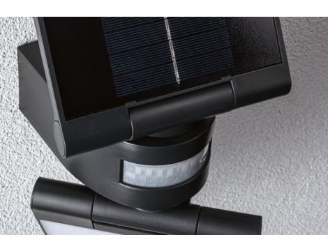 Oprawa elewacyjna LESLA LED 12.5W solar PIR 1000lm 3000K IP65 USB-C 3.6V antracyt / tworzywo sztuczne - 13
