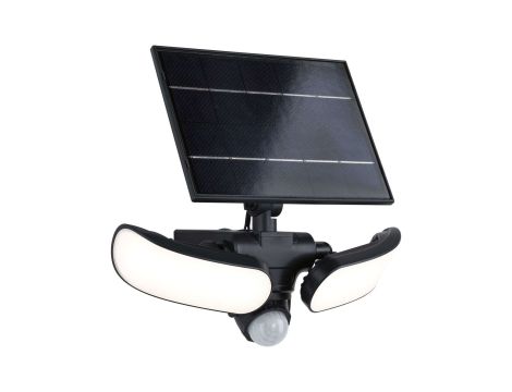 Oprawa elewacyjna SONLIG LED 2X9W solar PIR 2X1100lm 3000K IP65 USB-C 3.6V antracyt / tworzywo sztuczne