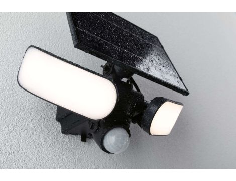 Oprawa elewacyjna SONLIG LED 2X9W solar PIR 2X1100lm 3000K IP65 USB-C 3.6V antracyt / tworzywo sztuczne - 3