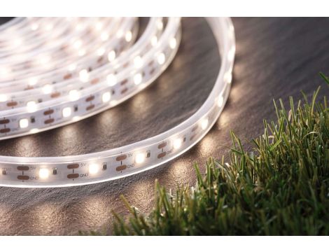 Taśma zewnętrzna LED solar 10m 3,2W DIM 3000K 28lm/m czujnik zmierzchu pilot 5V IP44 czarny / tworzywo sztuczne - 5