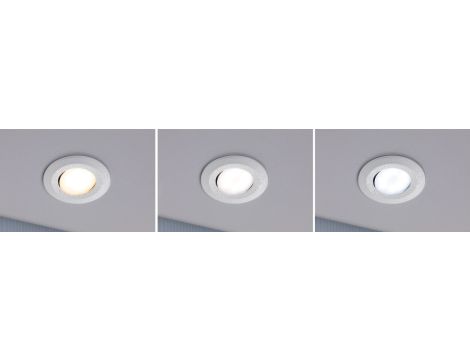 Zestaw opraw do wbudowania CALLA LED 10x5W 430lm okrągła wychylna 3000/4000/6500K IP65 230V biały matowy - 5