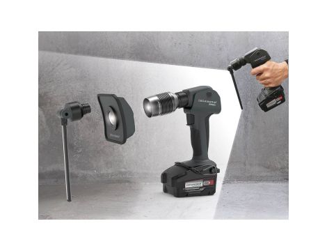 Akumulatorowa lampa robocza w zestawie z wymiennymi głowicami MULTILIGHT CONNECT KIT 49.0518 - 7