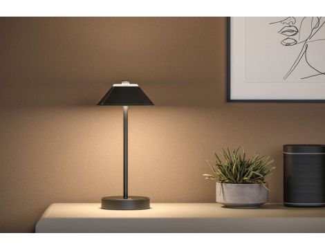 Lampka stołowa akumulatorowa PELLINI LED DIM USB-C 2W 300lm 3000K-6500K IP20 czarny matowy / metal - 6