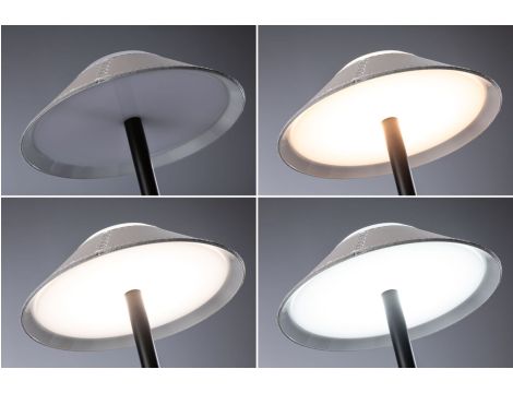 Lampka stołowa akumulatorowa PELLINI LED DIM USB-C 2W 300lm 3000K-6500K IP20 beżowy / czarny matowy / metal - 6