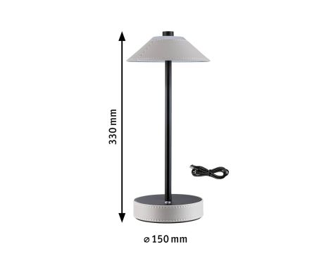 Lampka stołowa akumulatorowa PELLINI LED DIM USB-C 2W 300lm 3000K-6500K IP20 beżowy / czarny matowy / metal - 14