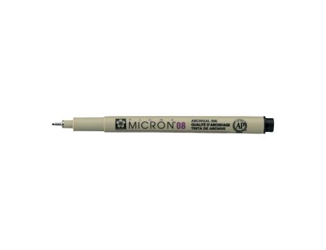 Marker, długopis Pigma Micron 08, 0,5 mm czarny, Sakura - 3