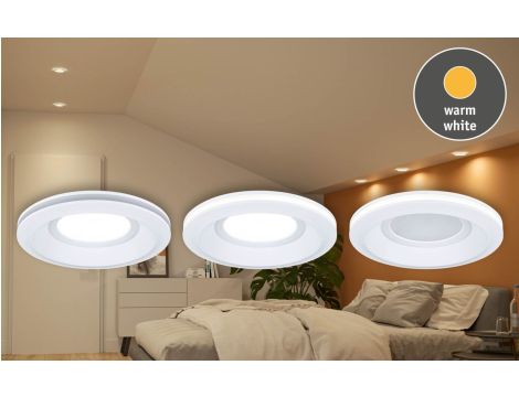 Oprawa wpuszczana SORMUS LED 6.5W 560lm / 180lm 3000K IP65 230V biały / tworzywo sztuczne - 3