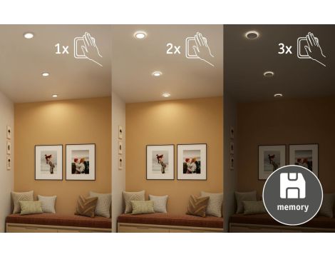 Oprawa wpuszczana SORMUS LED 6.5W 560lm / 180lm 3000K IP65 230V biały / tworzywo sztuczne - 5