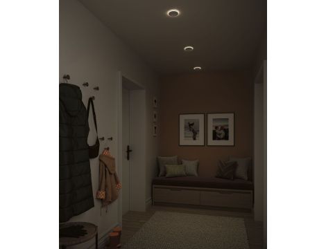 Oprawa wpuszczana SORMUS LED 6.5W 560lm / 180lm 3000K IP65 230V biały / tworzywo sztuczne - 12