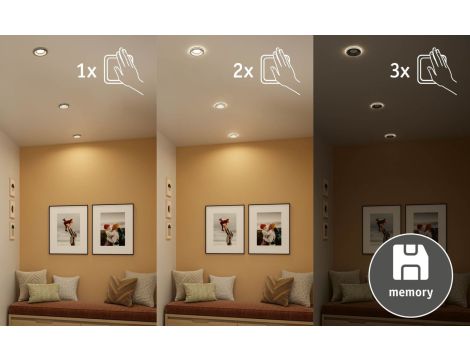 Oprawa wpuszczana SORMUS LED 6.5W 560lm / 180lm 3000K IP65 230V chrom matowy / tworzywo sztuczne - 3